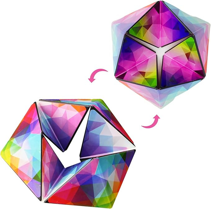 Kaleidocycle Fidget Cube for Kids, Infinity Flips Magic Cube for Adults to Stay Calm and Anxiety ... | Amazon (US)