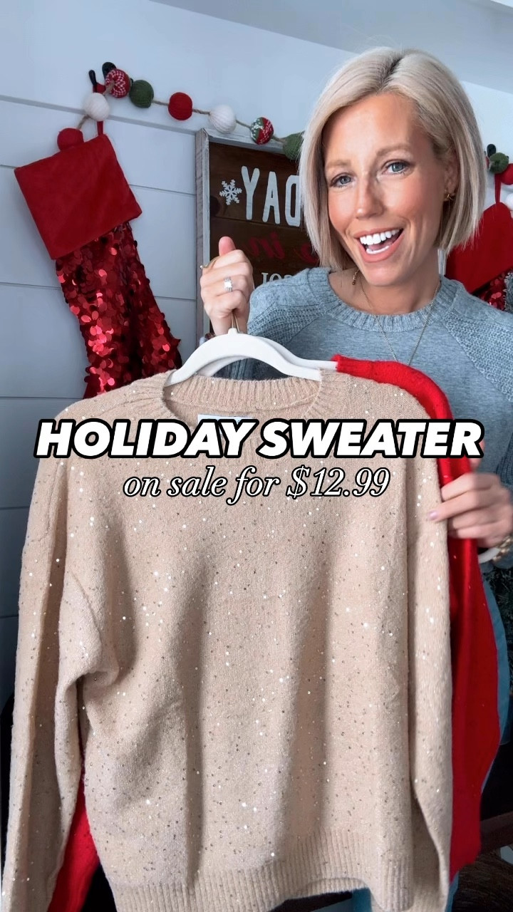 I love these soft sweaters with sequin details that are on sale for only $11.99 right now!!!!! I’m not sure when this sale ends so grab them now! They look great with jeans or dresses up for the holidays!!!
⬇️⬇️⬇️
Grey sweatshirt size medium
Sequin sweaters size small (run a little roomy)
Jeans sized up to 28
Shoes TTS



#LTKHoliday #LTKSaleAlert #LTKWatchNow