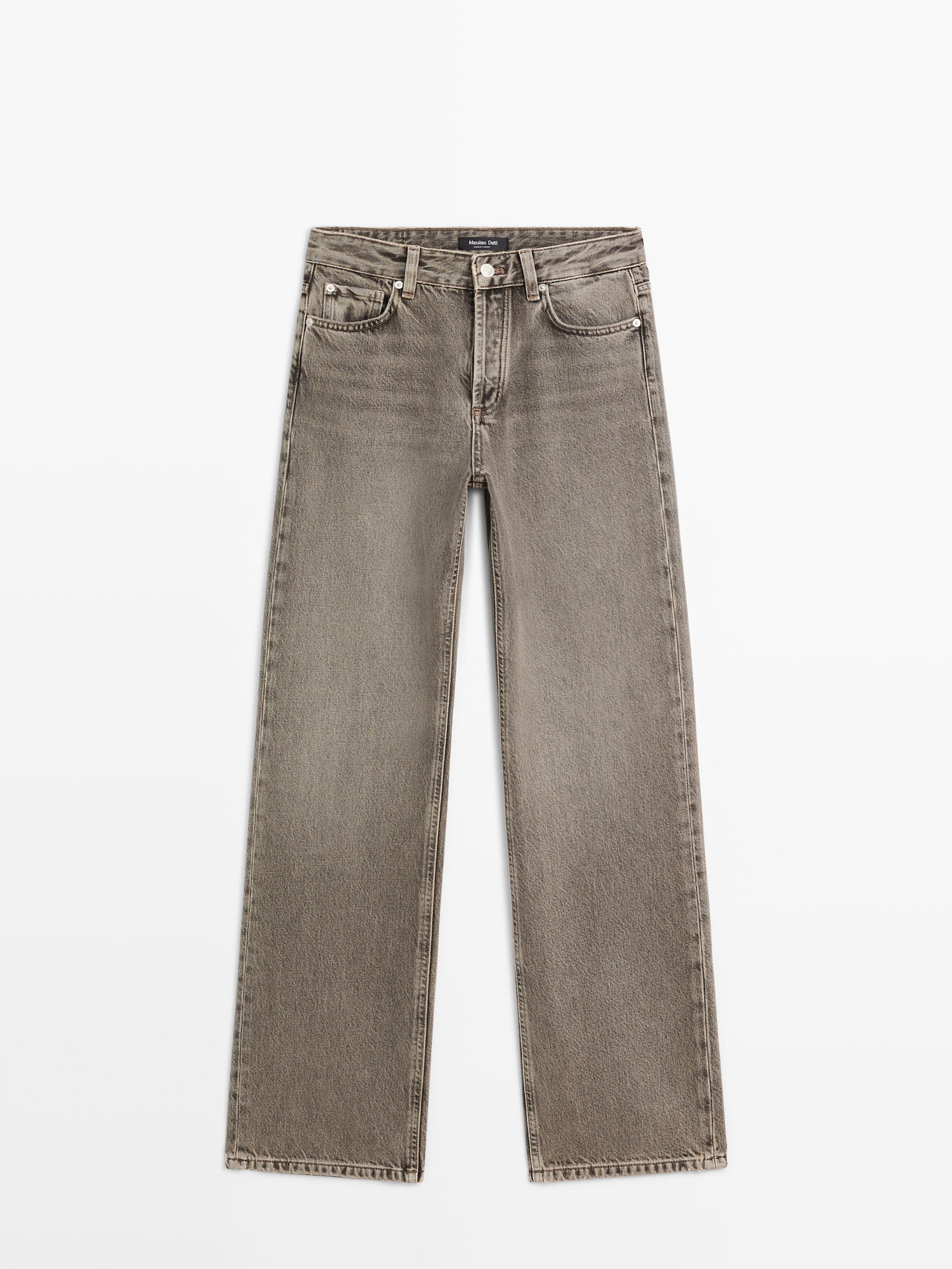 Mid-rise wide-leg jeans · Light Blue, Light Blue, Dark Blue, Medium Blue, Black, Natural Grey ·... | Massimo Dutti US