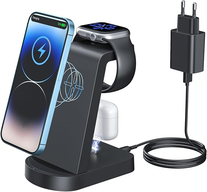 Chargeur Induction 3 en 1,INNISTO Chargeur Rapide Chargeur Induction Chargeur Station Compatible ... | Amazon (FR)