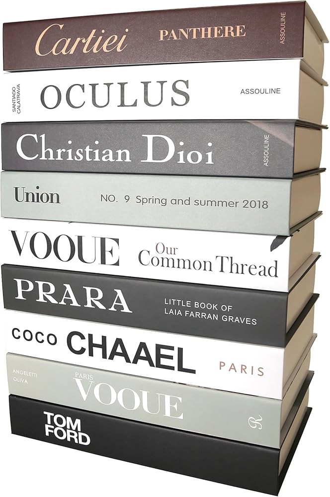 PTShadow 9 Pcs Decorative Books Aesthetic Chic Faux Book Set for Room Décor,Modern Home Decor Co... | Amazon (US)