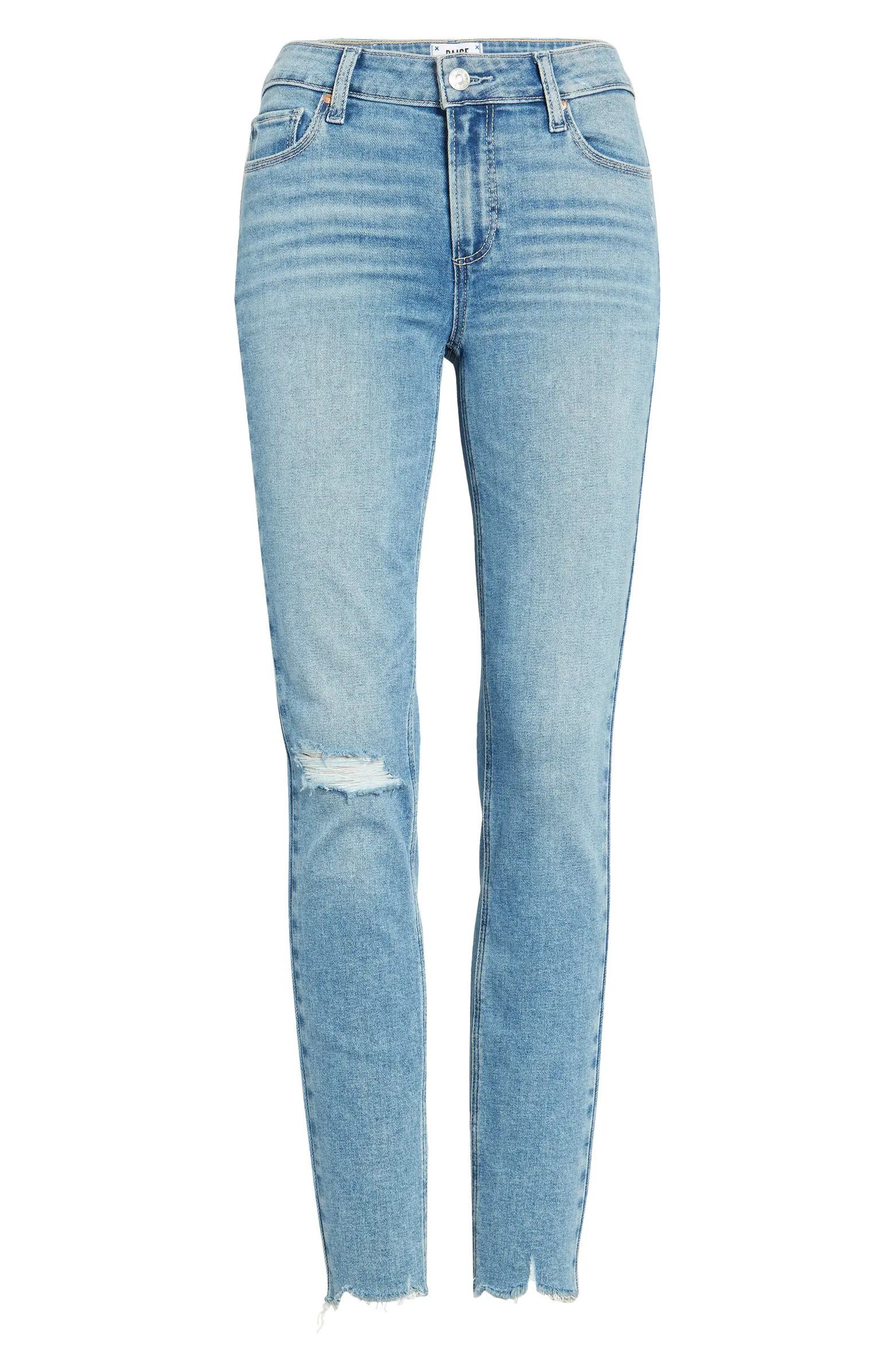 Verdugo Ripped Raw Hem Skinny Jeans | Nordstrom