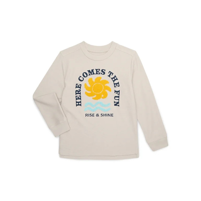 365 Kids From Garanimals Boys Mix and Match Long Sleeve Slub Jersey Graphic Tee, Sizes 4-10 | Walmart (US)