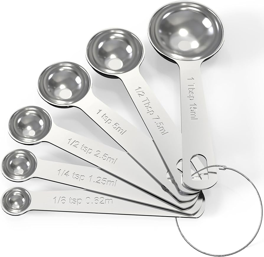 TILUCK Stainless Steel Measuring Spoons Set,Coffee Scoop Spoon,Kitchen Gadgets for Cooking & Baki... | Amazon (US)