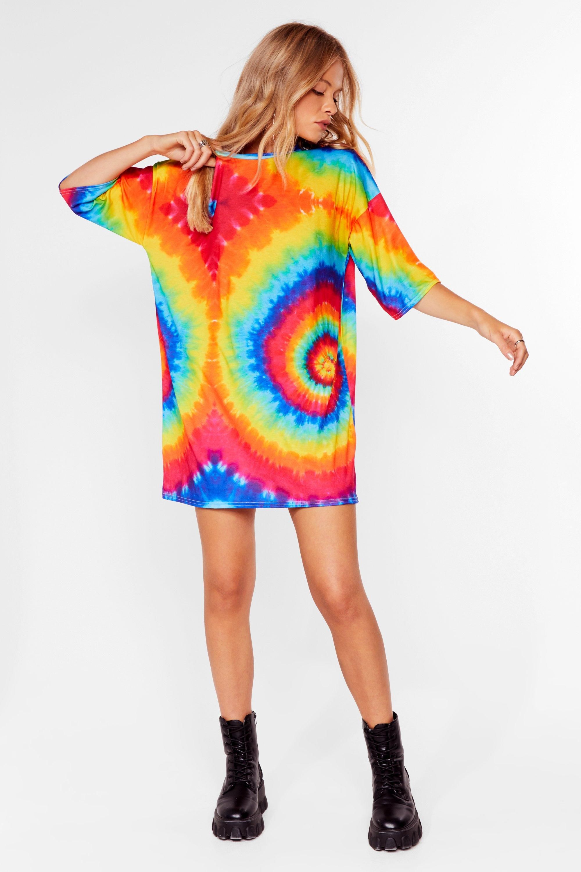 Be Hippy Tie Dye Tee Dress | NastyGal (US & CA)