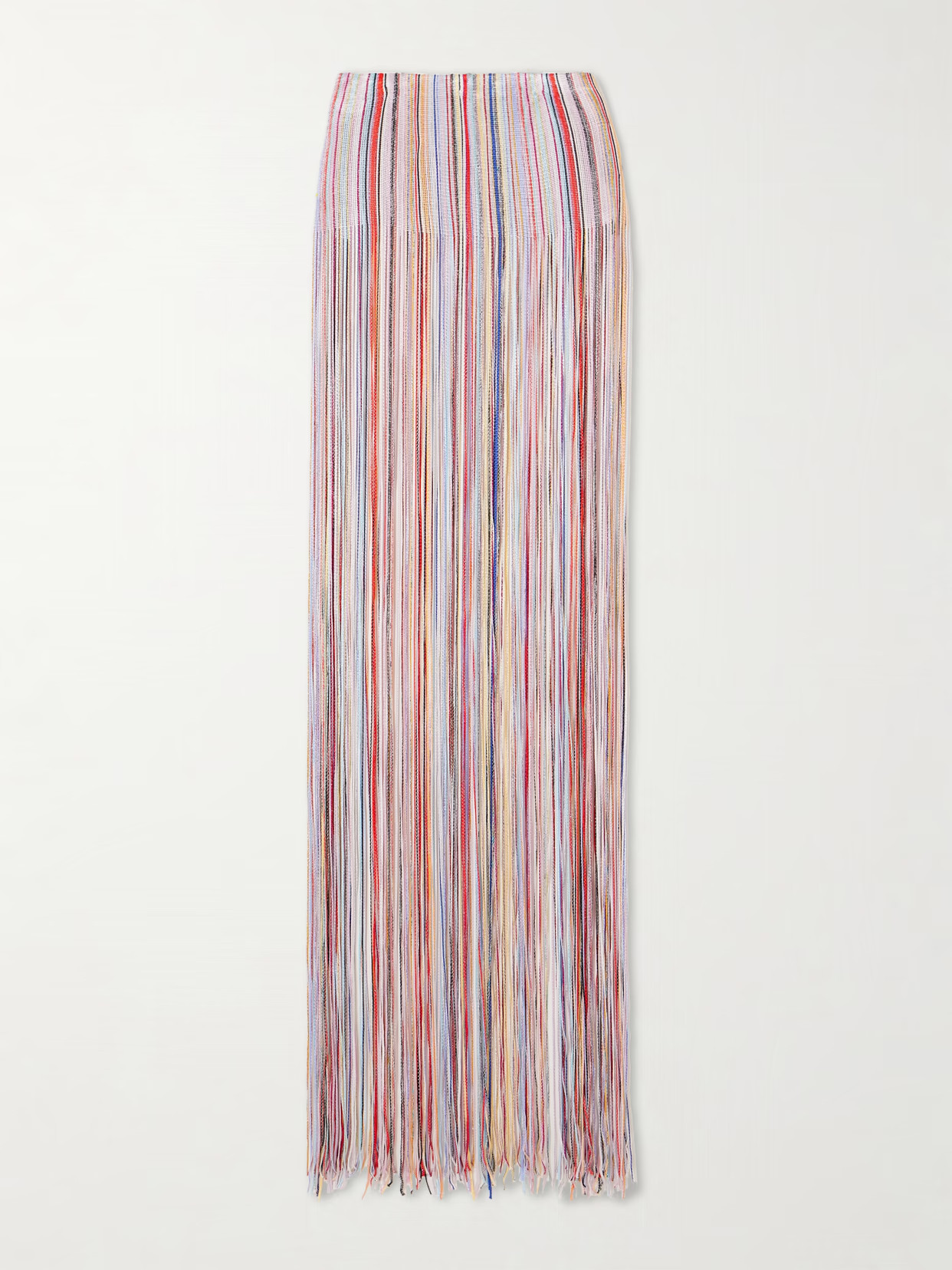 Missoni - Mare Fringed Striped Metallic Crochet-knit Maxi Dress - Multi - large | NET-A-PORTER APAC