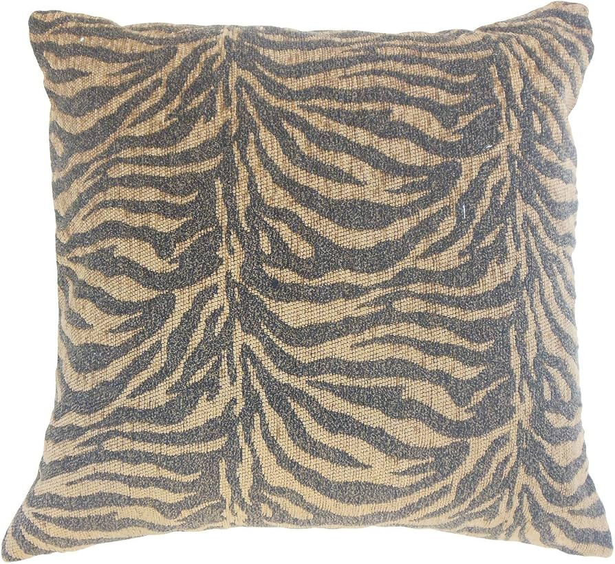 The Pillow Collection Caiya Animal Print Bedding Sham Tiger, Euro/26" x 26" | Amazon (US)
