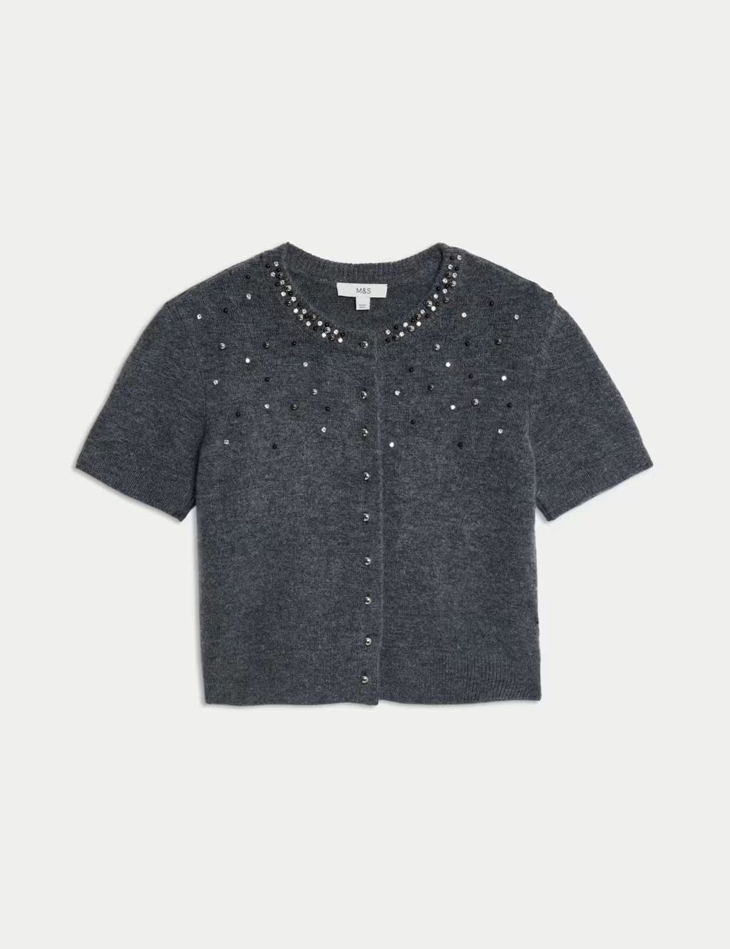 Embellished Cropped Cardigan | Marks & Spencer (UK)