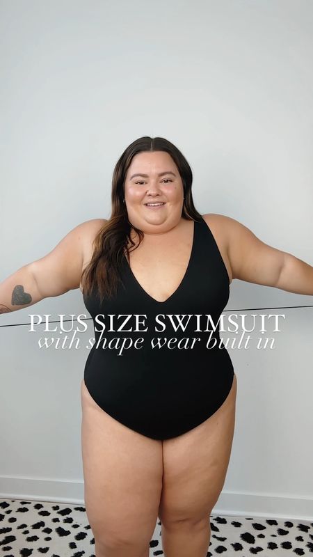 Plus size swimsuit with shape wear built in from TA3 wearing a size 2X Short! 

#LTKcurves #LTKswim #LTKsalealert