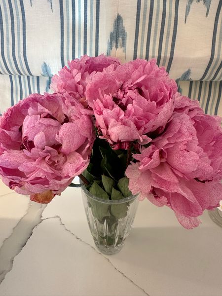One of my favorite vases for any room in the house! It is peony season and love having them on display in this pretty vase! 🩷 Home decor, floral arrangement, pink flowers, home inspo, florals, summer florals 

#LTKHome