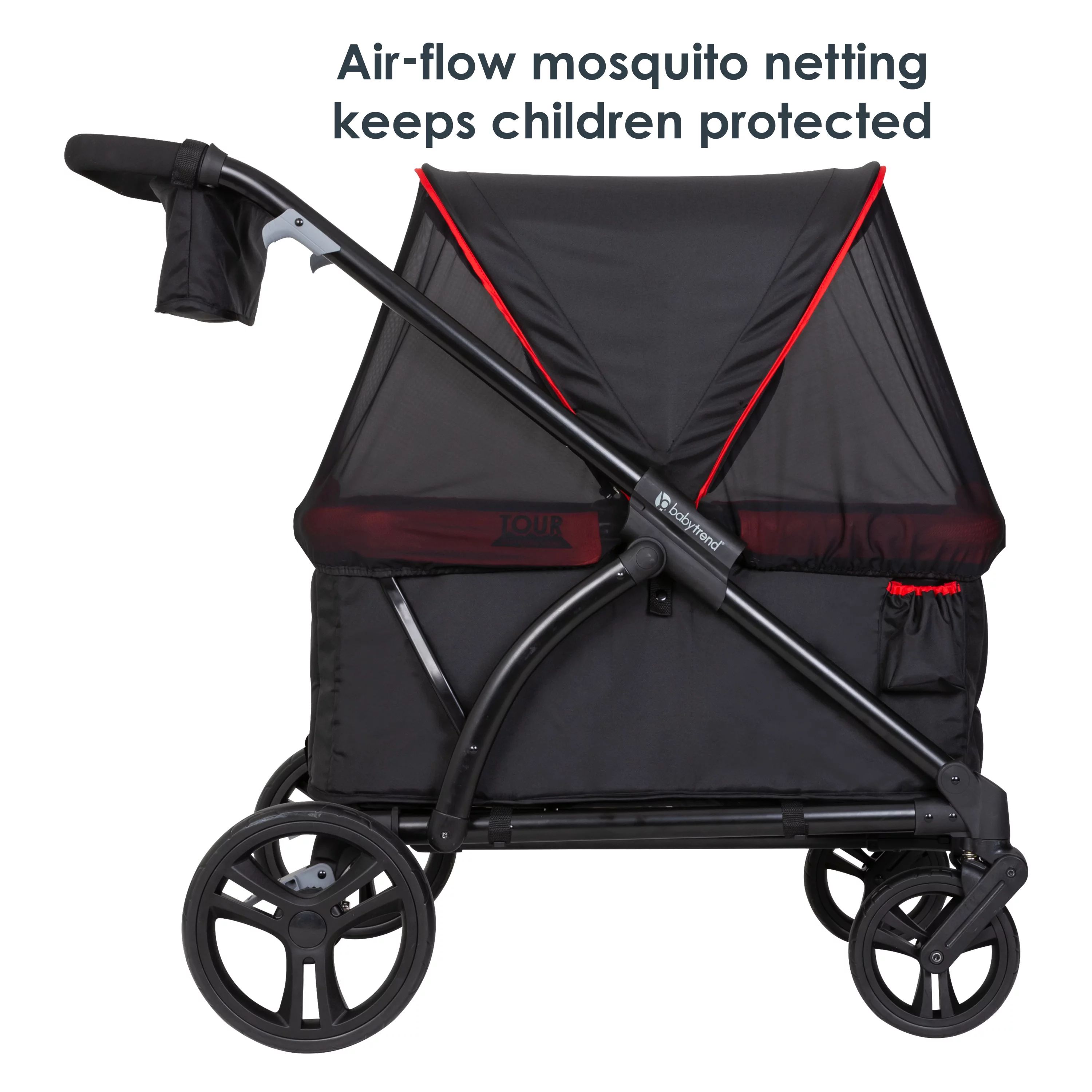 Baby Trend Tour 2-in-1 Stroller Wagon - Mars Red - Red | Walmart (US)