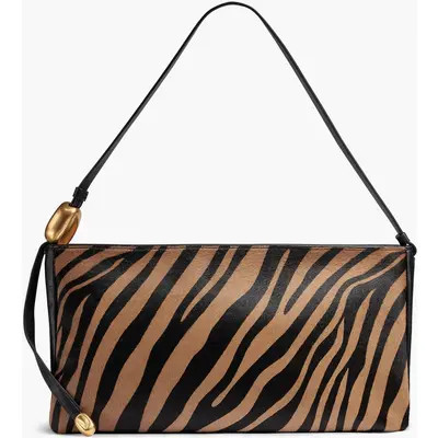 DONNA KARAN Velvet Large Shoulder Bag in Black at Nordstrom | Nordstrom