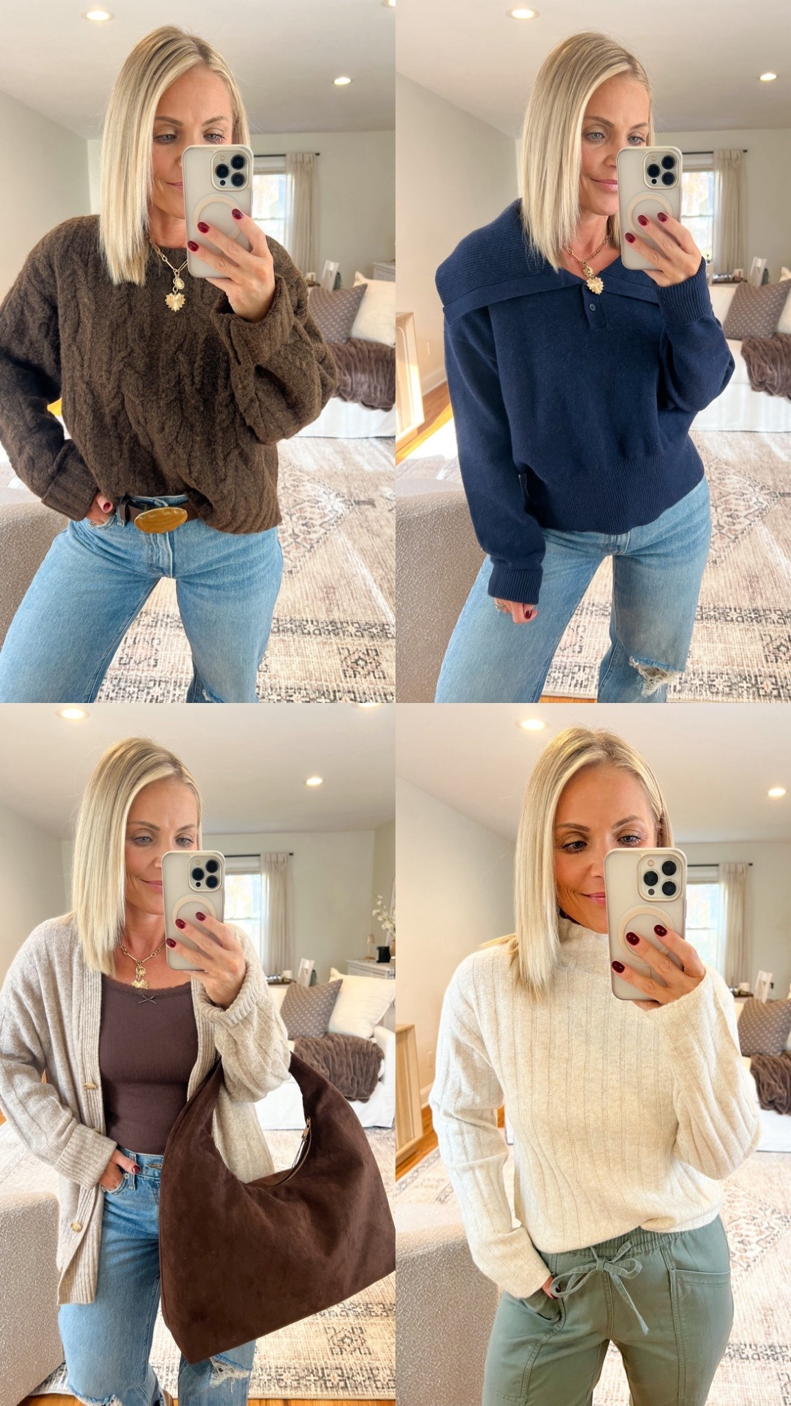 Target new fall sweaters🍁 the quality on all of these is so good!! They are so incredibly soft and not itchy at all! Will be perfect for casual fall outfits, Thanksgiving or for the holidays! 

Fall outfits, fall style inspo, Thanksgiving outfits, Thanksgiving style, petite fashion, midsize fashion, fall outfit ideas

#LTKPetite #LTKFindsUnder50 #LTKMidsize