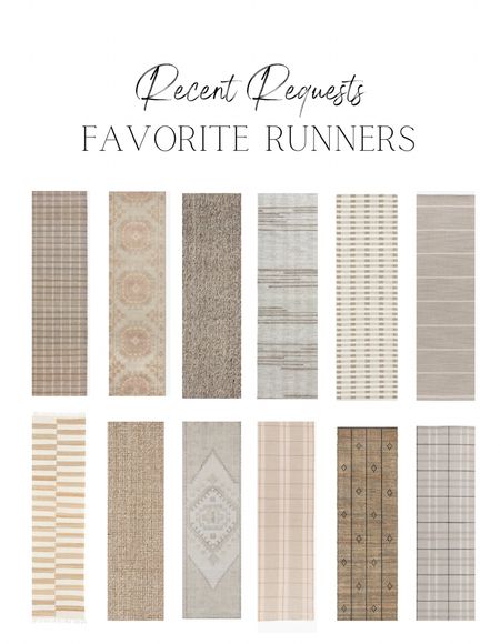 Recent Requests | Sharing some of my favorite runners.  Personally, I love using indoor/outdoor rugs for higher traffic areas so I’ve included several of those as well.  

#LTKhome