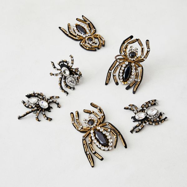 Jeweled Spider Clip - Set Of 6 | Zgallerie | Z Gallerie