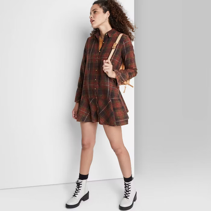 Women's Long Sleeve Shirtdress - Wild Fable™ | Target