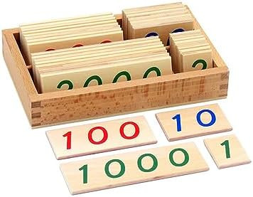 Elite Montessori Small Wooden Number Cards with Box (1-9000) | Amazon (US)