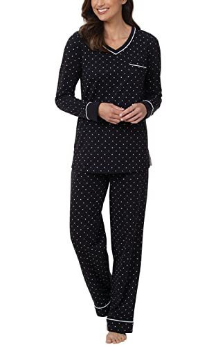 PajamaGram Womens Plus Size Pajamas - Plus Size PJs for Women, Black & Gray, 3X | Amazon (US)