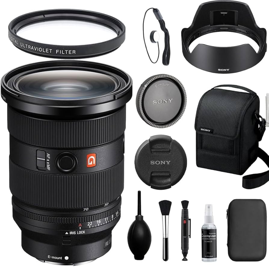 Sony FE 24-70mm f/2.8 GM II Autofocus Lens Bundled with 82mm UV Filter + Deluxe Cleaning Kit + Le... | Amazon (US)