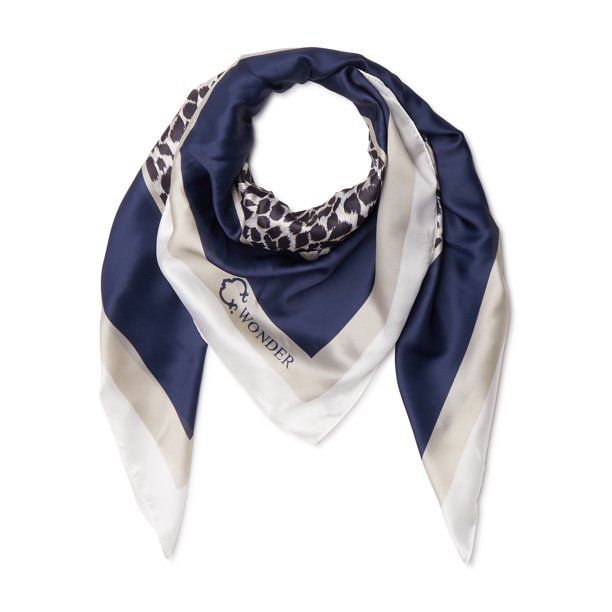 C. Wonder Printed Silky Square Scarf - Walmart.com | Walmart (US)