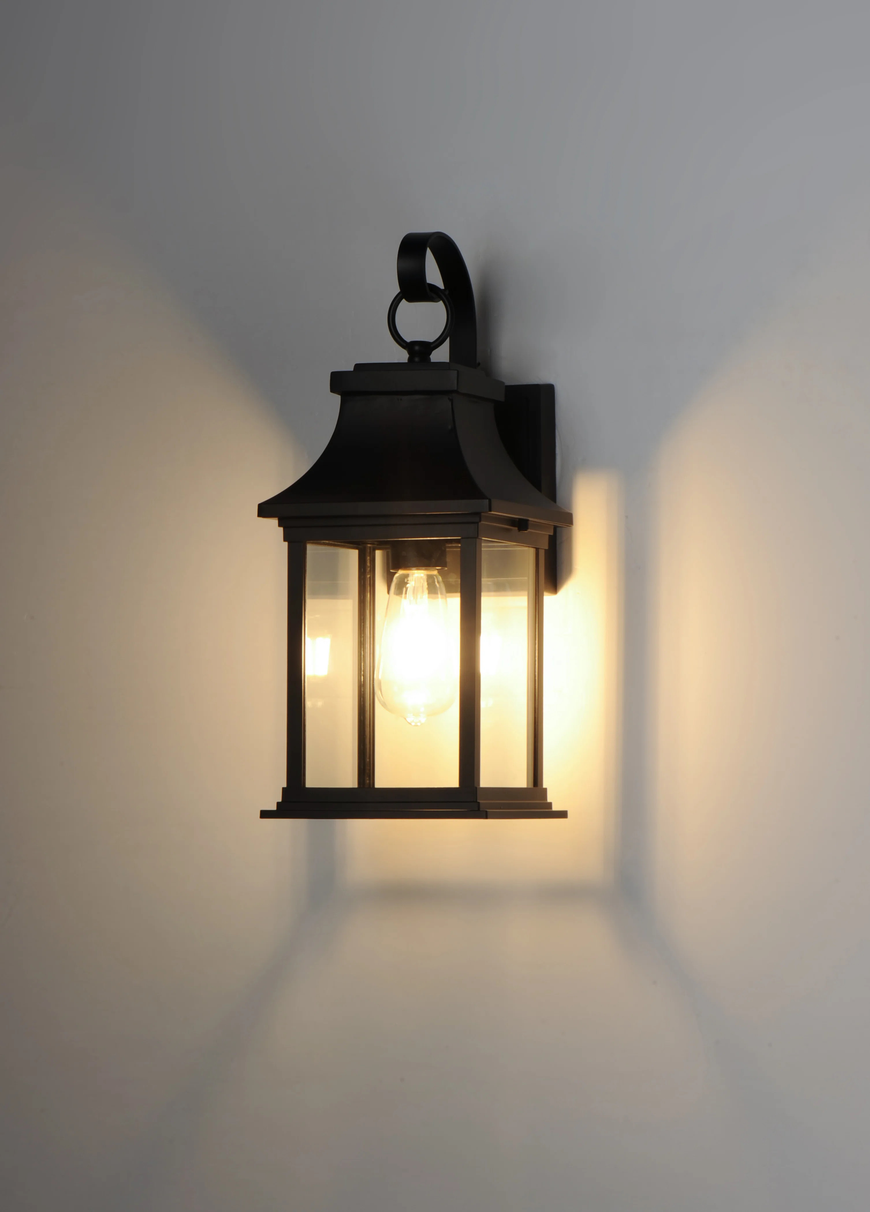 Sona Black 1 - Bulb 16" H Outdoor Wall Lantern | Wayfair North America