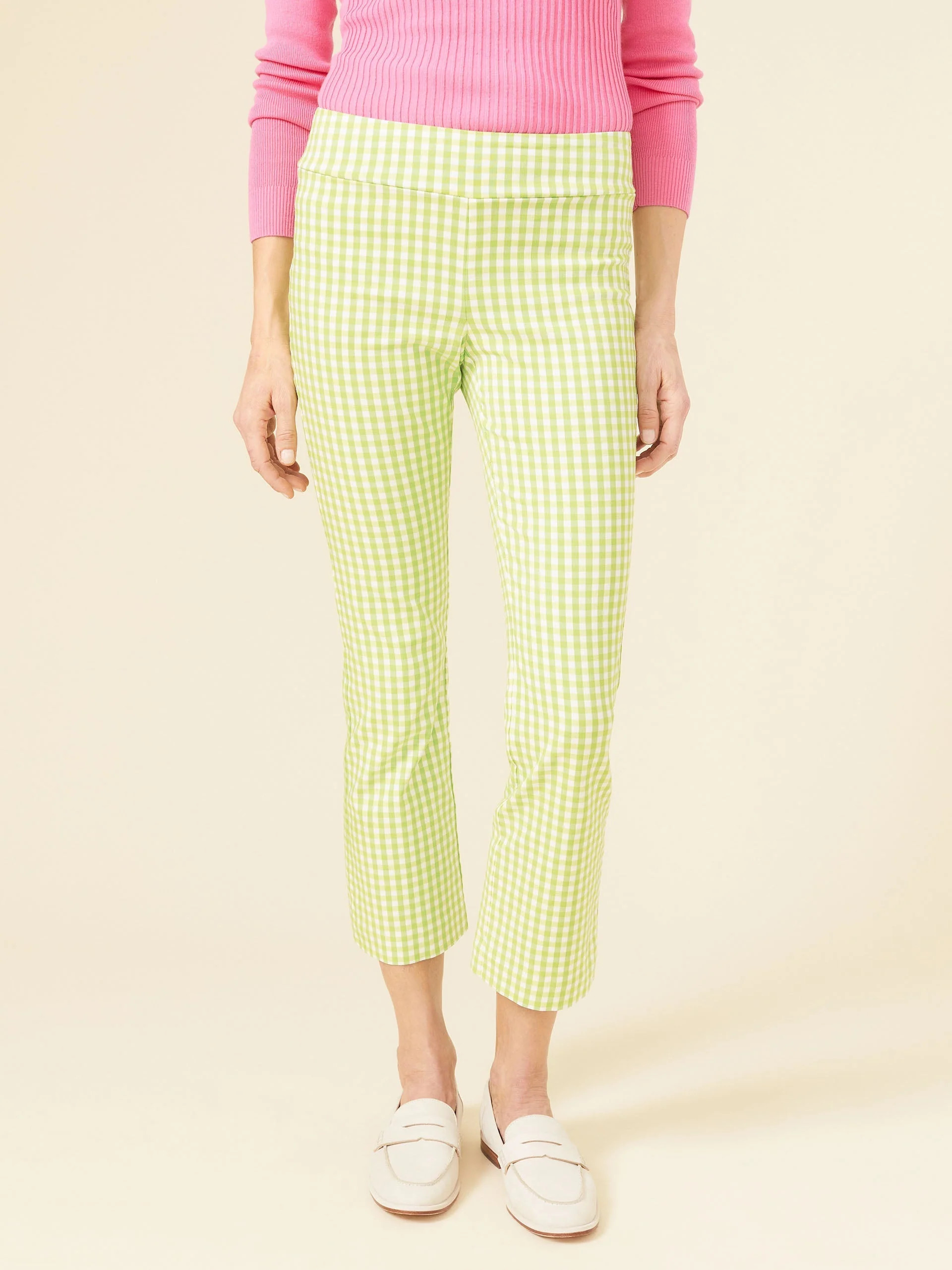 Spring Green/White Ivy Pants | Women's Pants  | J.McLaughlin | J.McLaughlin