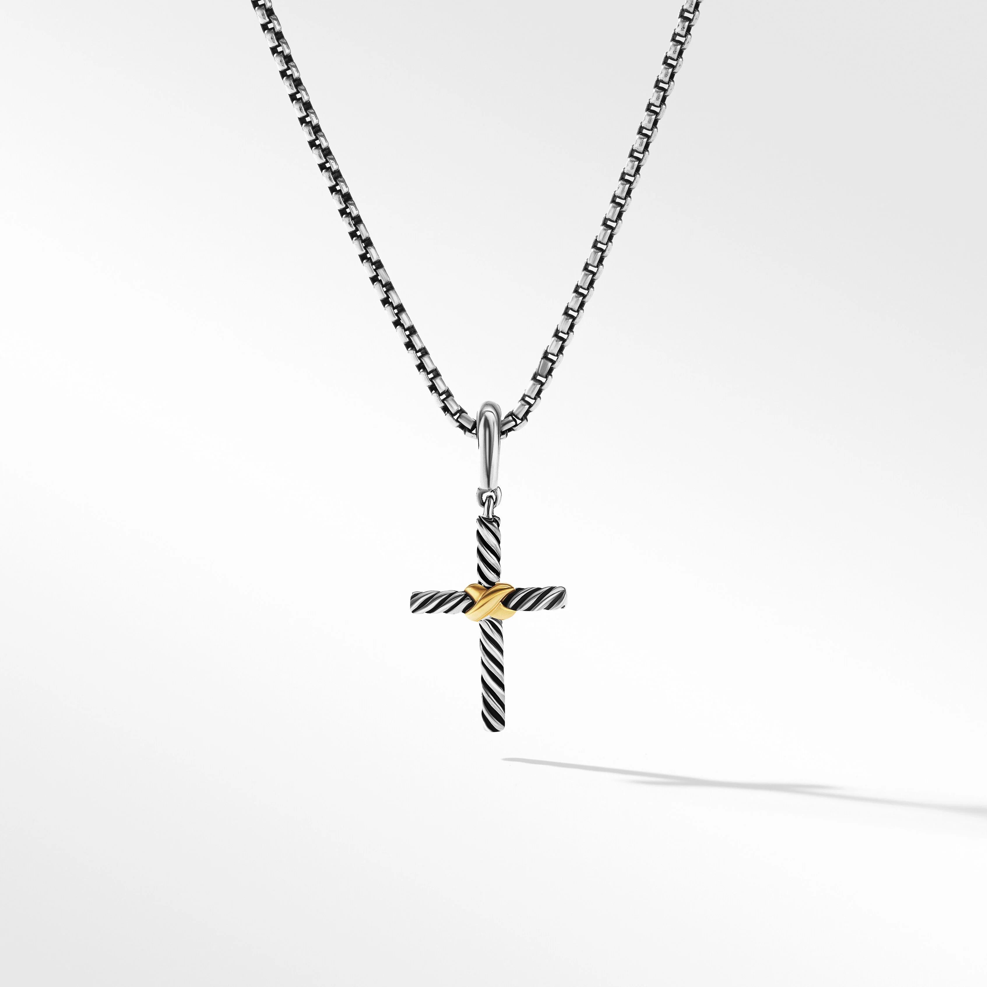Petite X Cross Pendant with 18K Yellow Gold | David Yurman