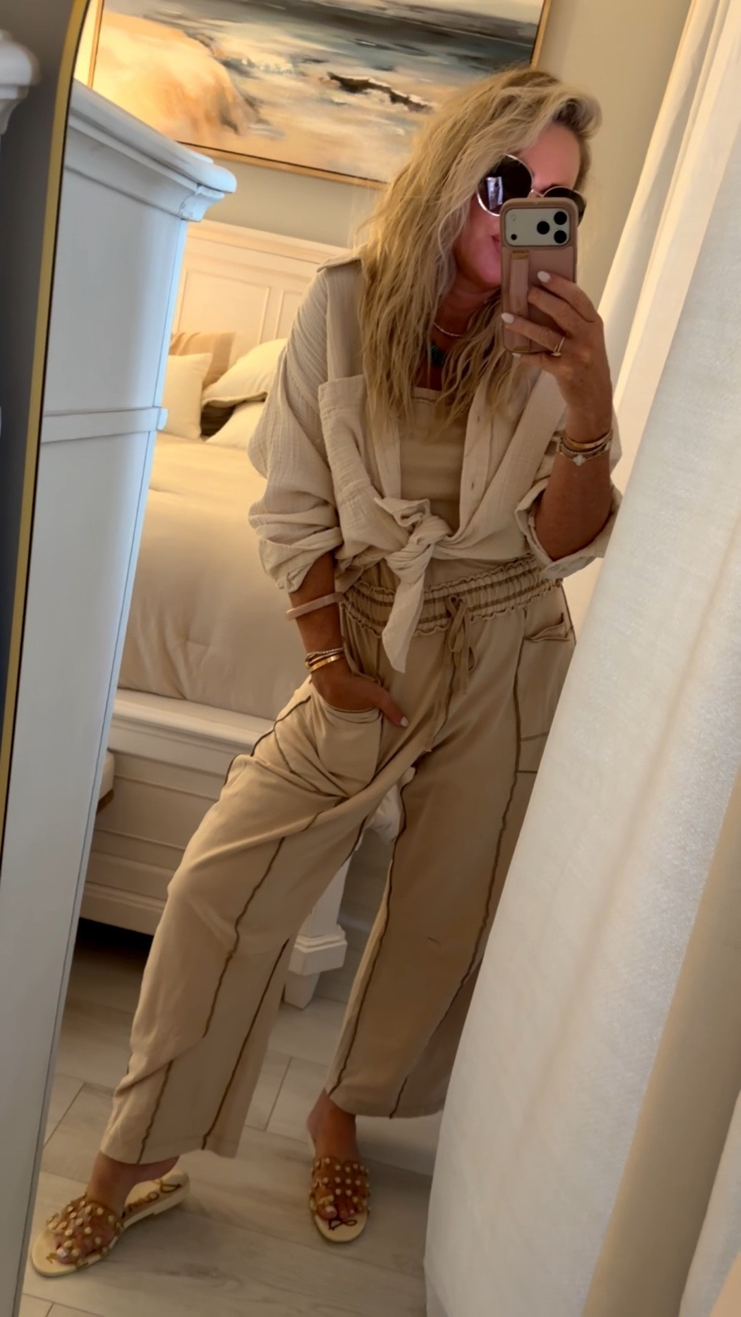 OOTD🐚🤍- I’m in small in jumpsuit and hat I did small. Hair is natural but added products I used! Xx

#LTKSeasonal #LTKOver40 #LTKootd
