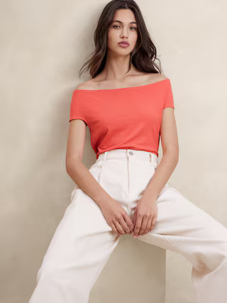 Off-Shoulder Top | Banana Republic Factory