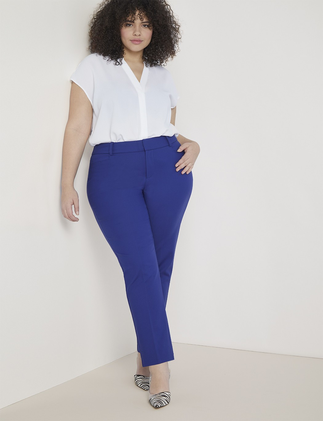 Kady Fit Double-Weave Pant | Eloquii