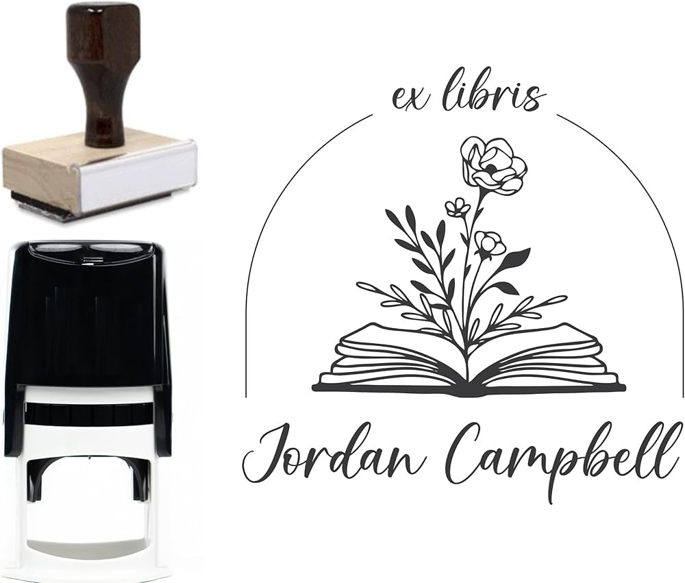 From the Library of Book Stamp Custom Personalized Book Belongs to Ex Libris Book Lover Gift 1 5/... | Amazon (CA)