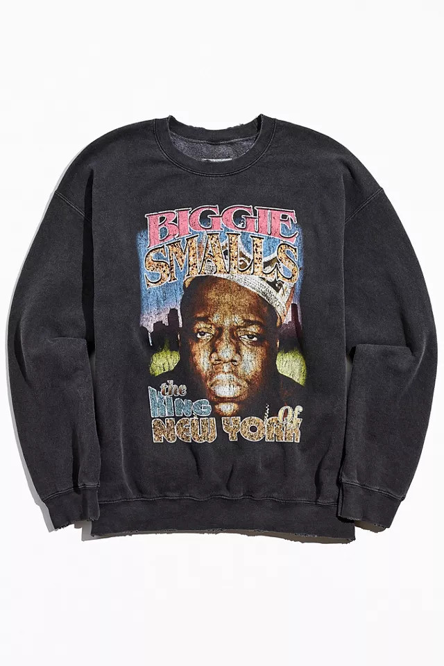 Biggie Smalls The King Of New York Crew Neck Sweatshirt | Urban Outfitters (US and RoW)