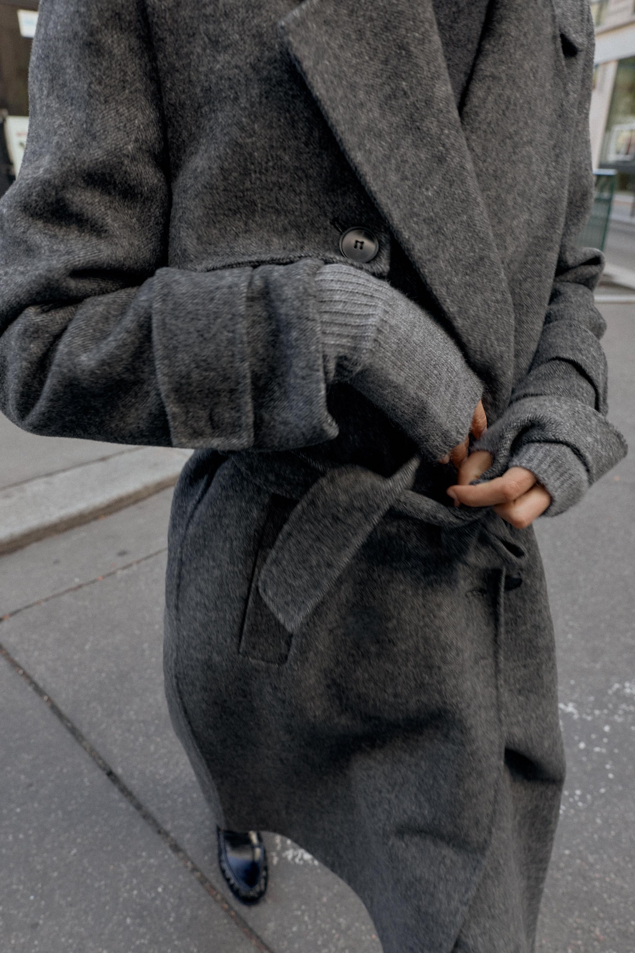 BELTED WOOL COAT | Zara US