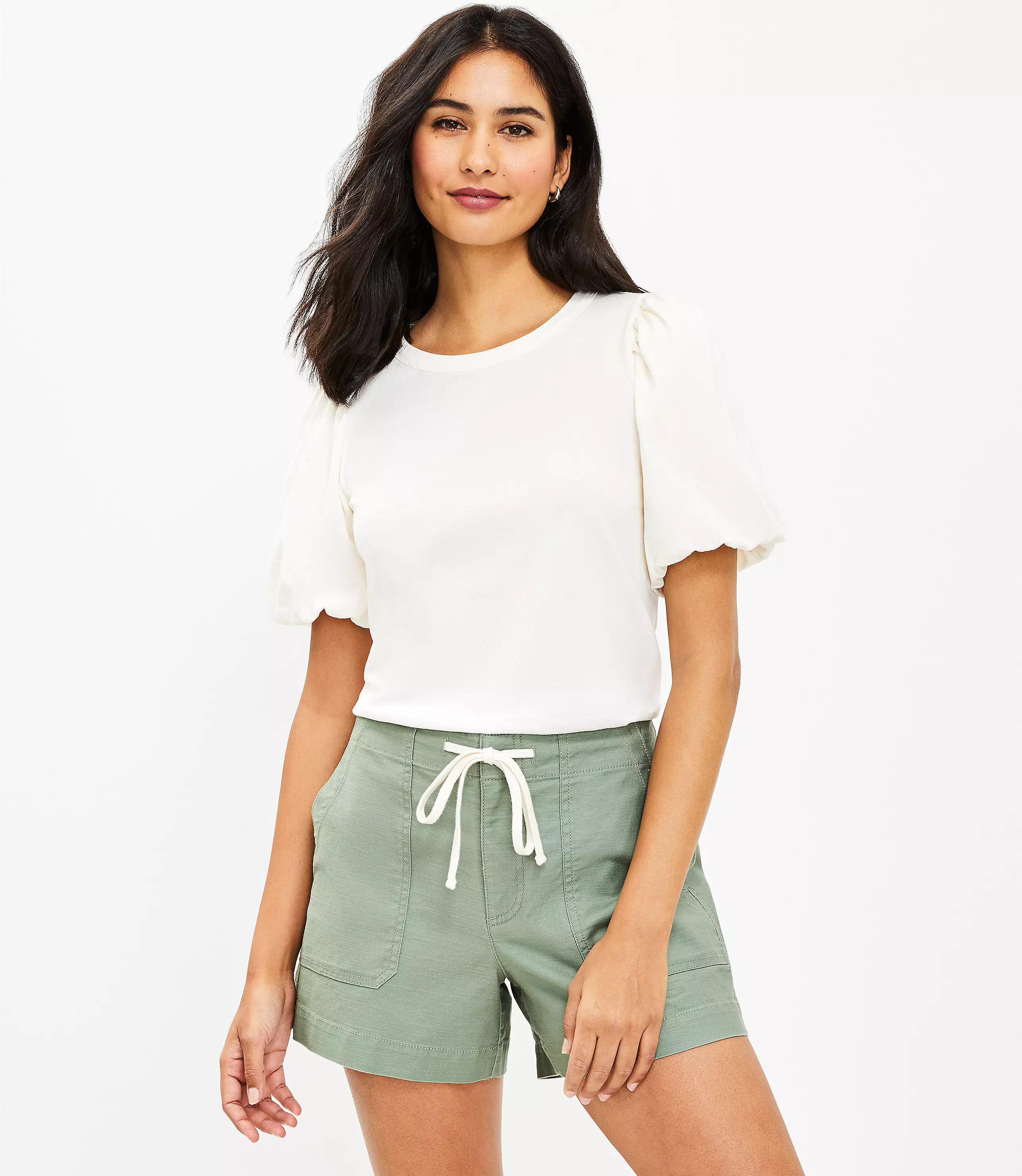 Bubble Sleeve Tee | LOFT
