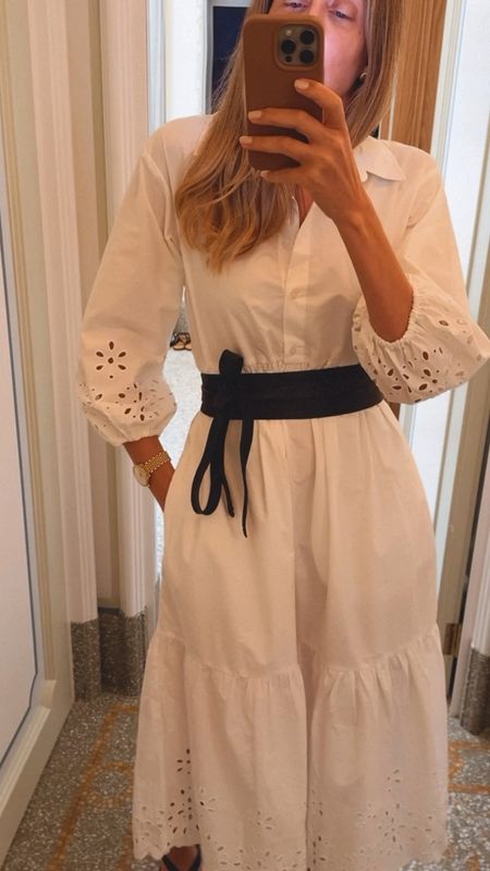 Gorgeous white dress . Runs tts , wearing a size small 
Our last dinner in portofino- Italy 


#LTKTravel #LTKOver40 #LTKSeasonal