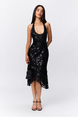 Giselle Sequin Lace Dress | Danielle Guizio NY