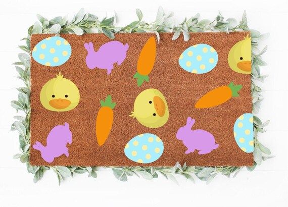 All Things Easter Doormat  Easter Doormat  Spring Doormat  | Etsy | Etsy (US)