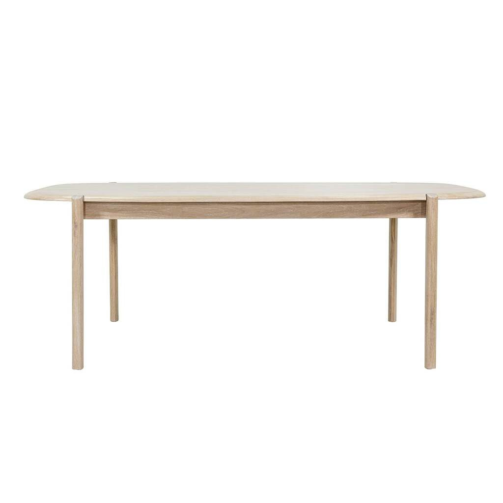 Runway 82 Inch Large Dining Table In Light Oak | 1stopbedrooms