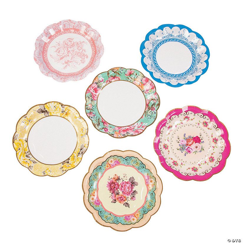 Truly Scrumptious Scalloped Paper Dessert Plates - 12 Ct. | Oriental Trading Company