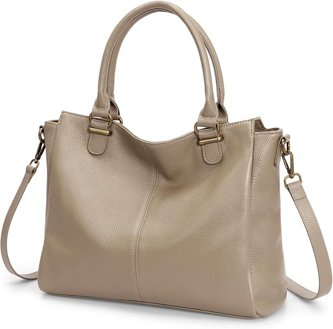 befen Soft Genuine Leather Purses for Women Medium Tote Bag Handbags Crossbody Bags with Top Hand... | Amazon (US)