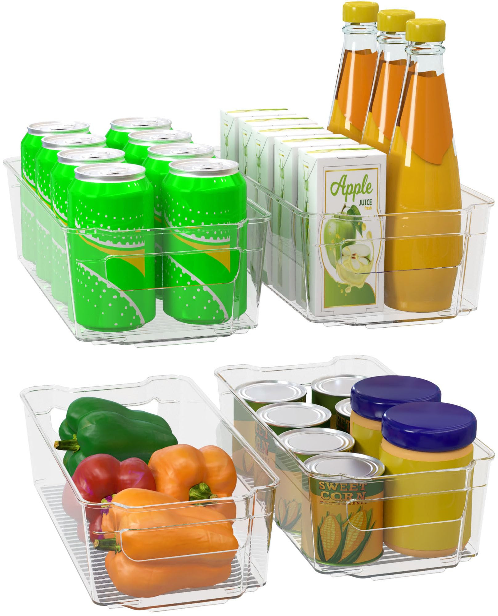 Utopia Home - Fridge Organizer Bins - Refrigerator Organizing Bins - Pantry Organizers and Storag... | Amazon (US)