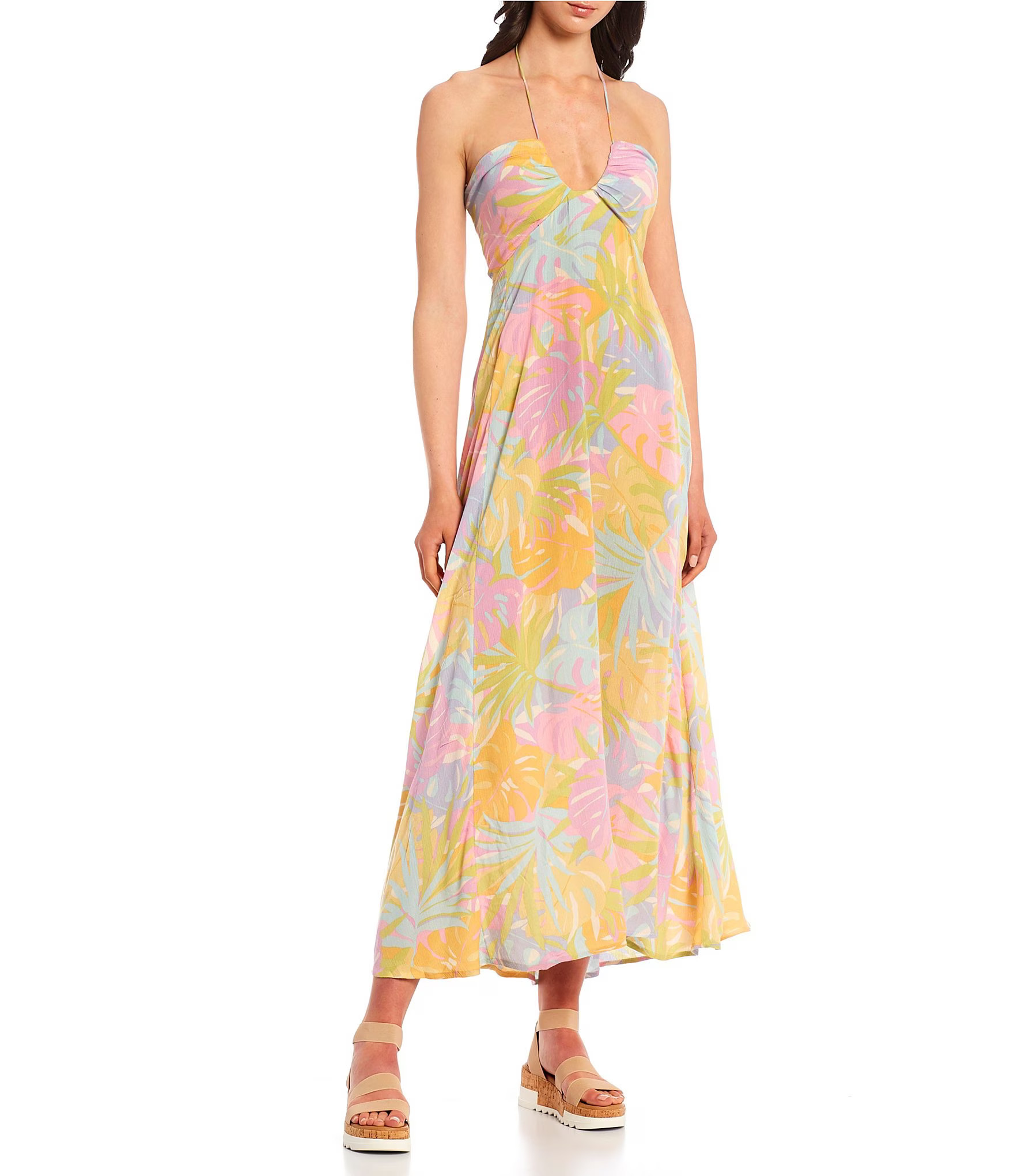 So Groovy Sleeveless Printed Maxi Dress | Dillard's