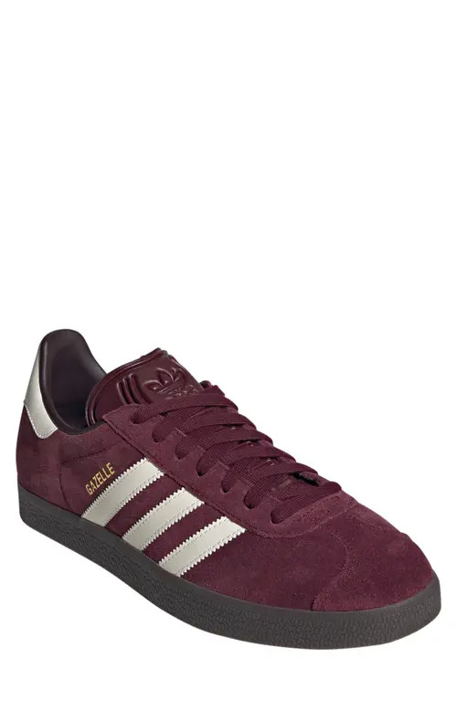 adidas Gazelle Sneaker in Maroon/Chalk White/Gum at Nordstrom, Size 9 | Nordstrom