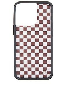 Wildflower iPhone 13 Pro Case in Brown Checkers from Revolve.com | Revolve Clothing (Global)