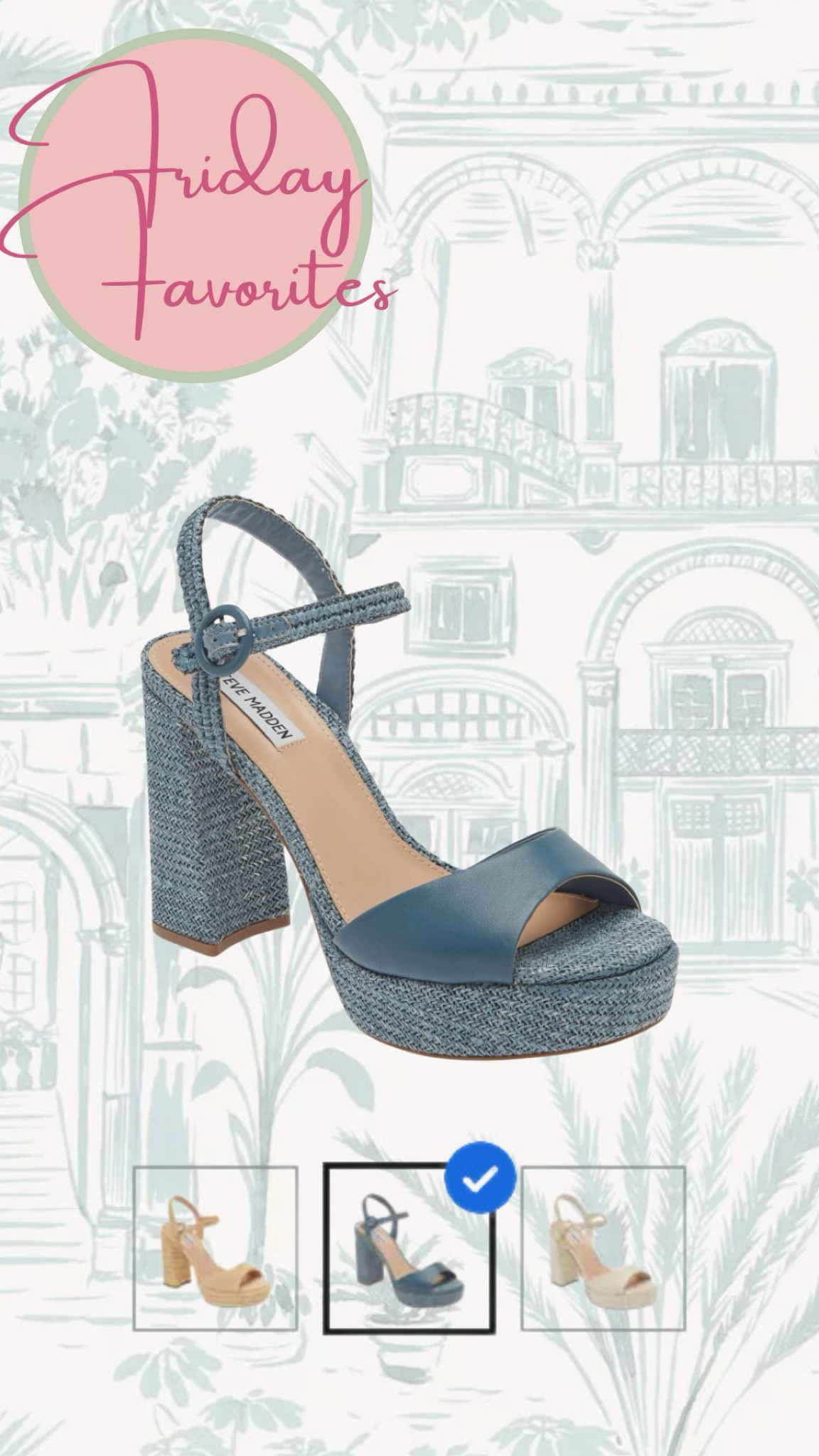 Very cute summer heels on sale! Come in 3 colors total- great reviews 

#LTKShoeCrush #LTKSaleAlert #LTKFindsUnder50