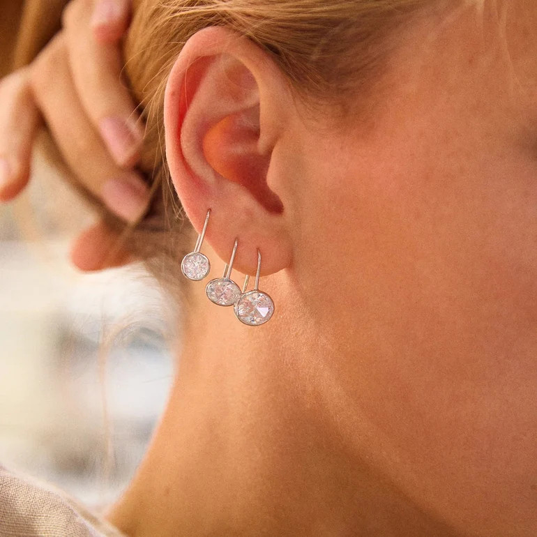 Fallon 14K Gold Bezel Earrings - Gold | BaubleBar