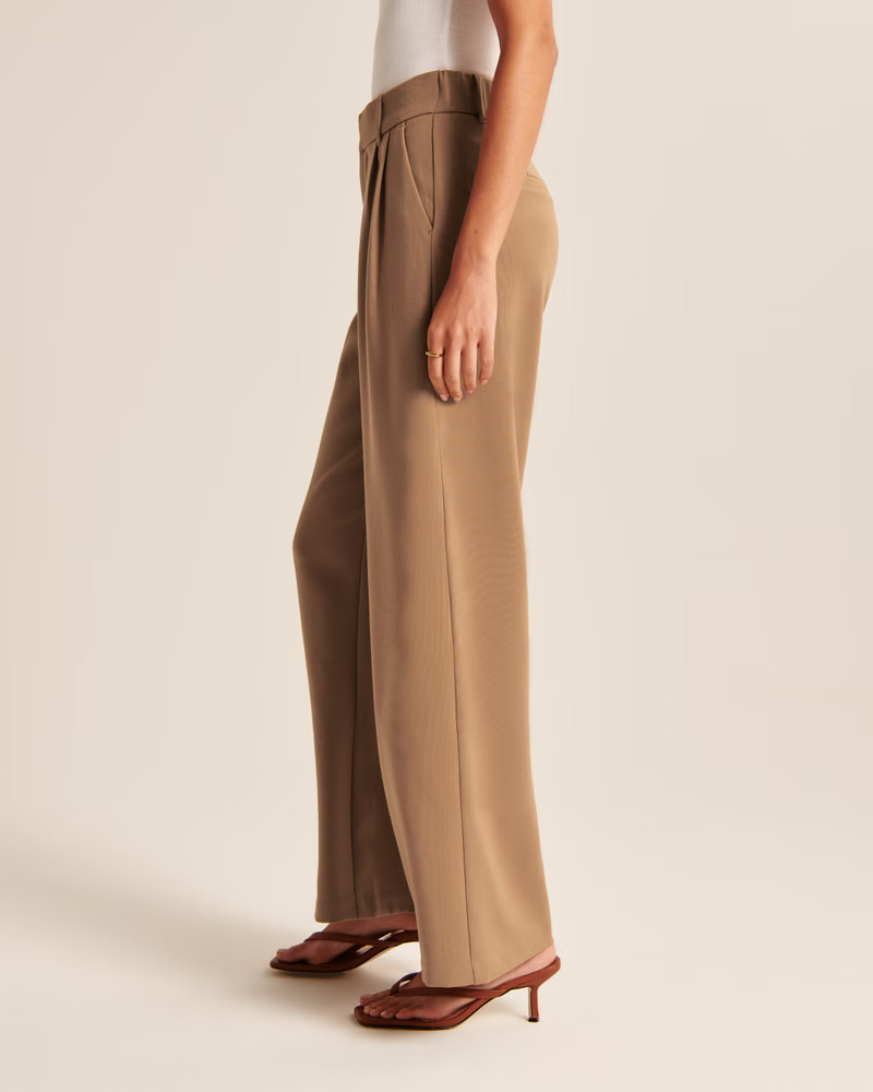 Tailored Wide Leg Pant | Abercrombie & Fitch (US)