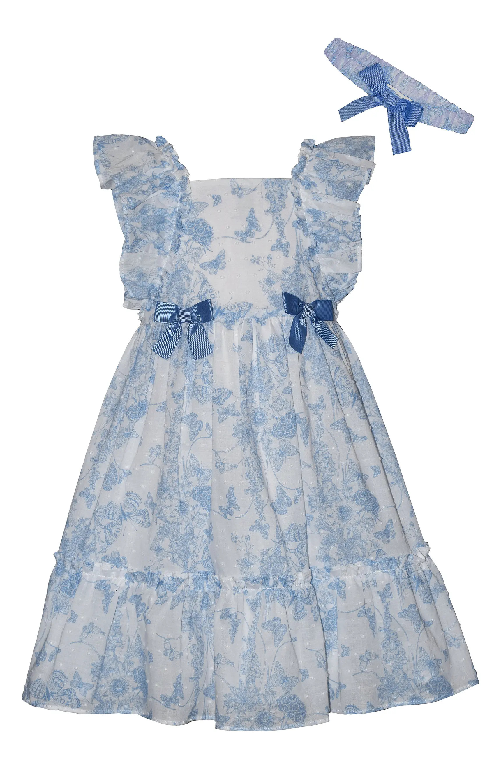 Iris & Ivy Kids' Flutter Toile Clip Dot Dress | Nordstromrack | Nordstrom Rack