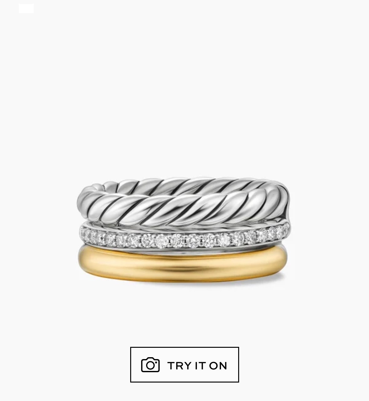 DY MERCER® THREE ROW RING
Sterling Silver with 18K Yellow Gold and Diamonds,

#LTKStyleTip #LTKBeauty