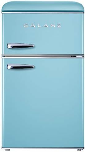 Galanz GLR31TBEER Retro Compact Refrigerator, Mini Fridge with Dual Doors, Adjustable Mechanical The | Amazon (US)